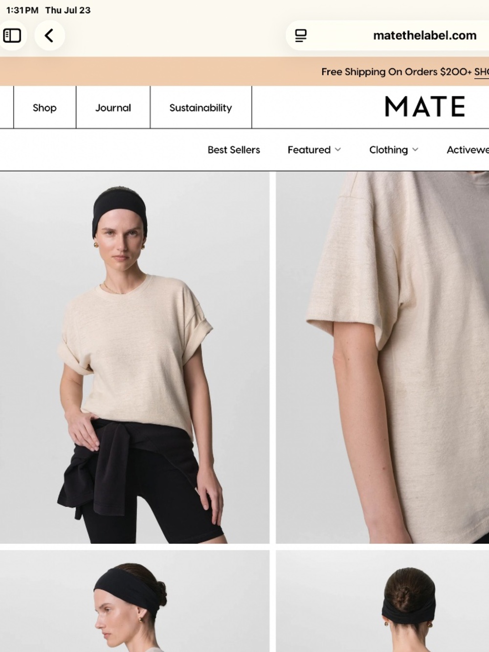 MATE THE LABEL/ORGANIC REGENERATIVE HEMP BOYFRIEND TEE